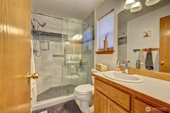 Primary Bathroom on Main Floor Primary Bathroom on Main Floor