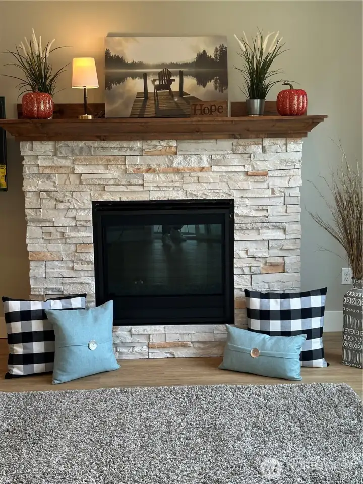 Propane fireplace