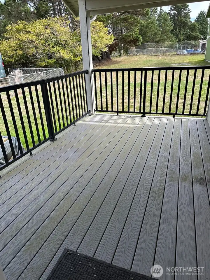 Back yard deck