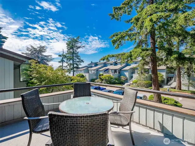 Deck w/ view off bedroom