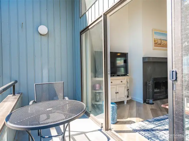 Deck off living room