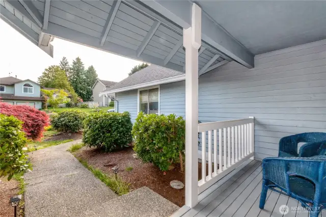 Front porch with view to the street.