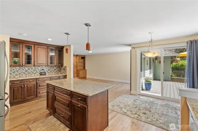 From the kitchen to the great room....lovely flow