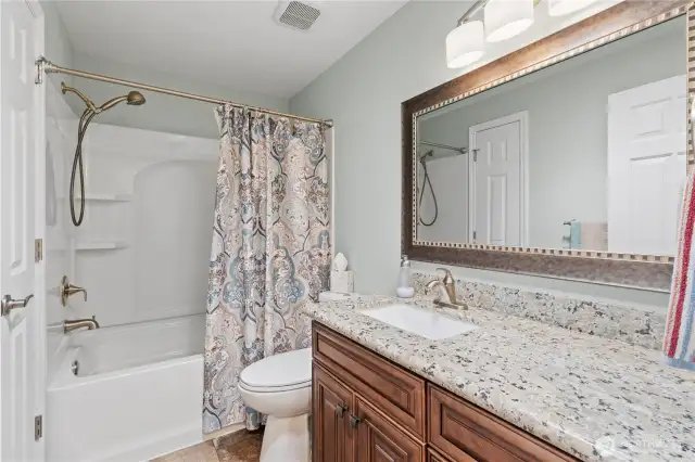 Main hall bath with an extra deep tub