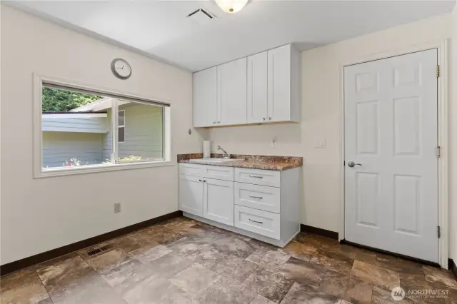 Perfect work from home space, home gym, work out room or craft space