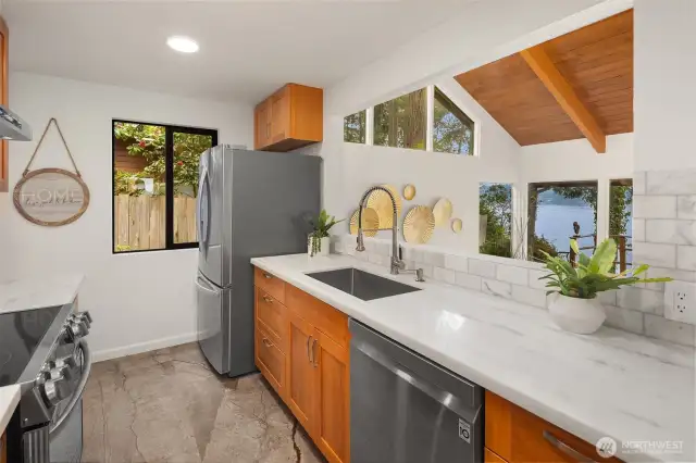 Water Views from the Kitchen