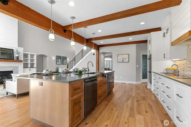 Elegant woodwork throughout ads style and contemporary elegance.