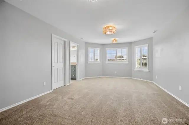 Bedroom three boasts more views and natural light.