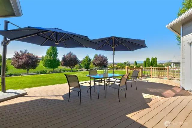 A spacious deck provides territorial views and more!