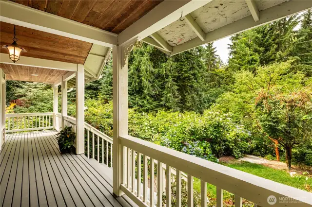 Full Length Covered Front Porch