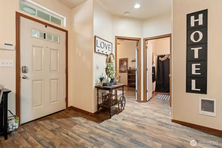 Enter to the the great room.