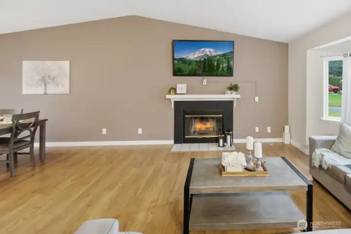 LVP Floorinig, Vaulted Ceilings, and Open Floor Plan