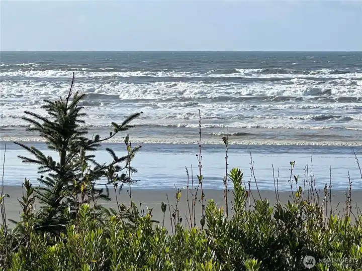 The ocean is just down the street a couple minutes.