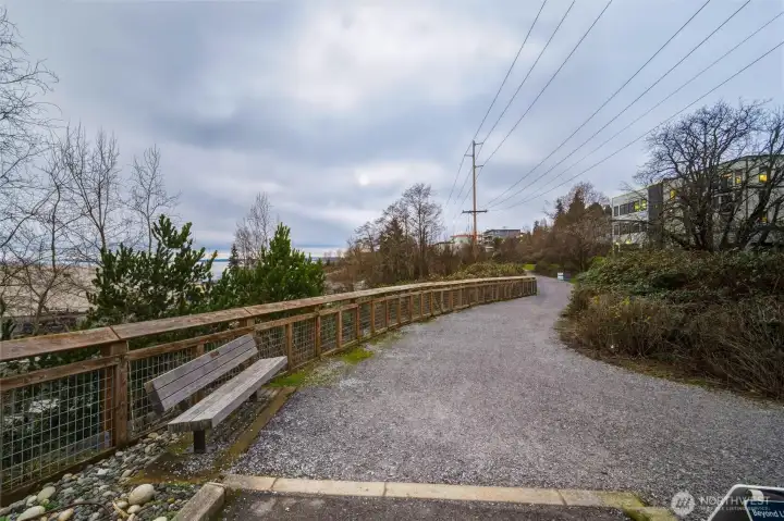 Park trails leading to Boulavard Park and Downtown Bellingham.