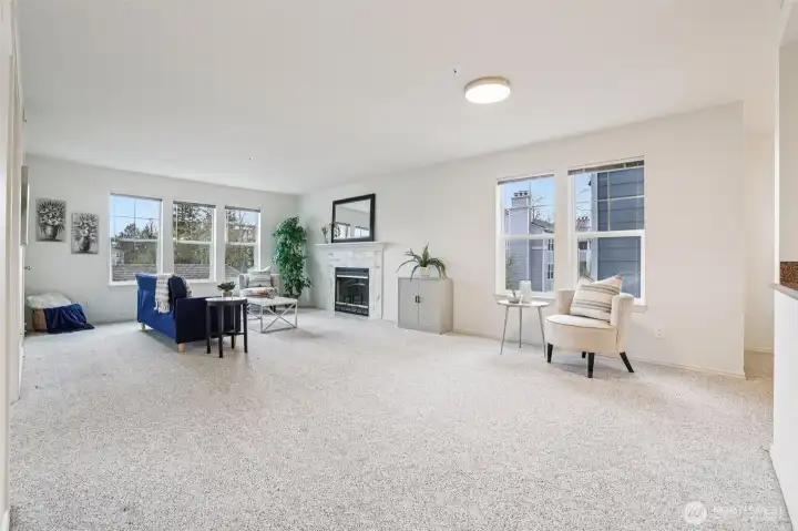 Window and natural light are abundant