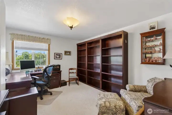Den with plenty of room for books, books and more books