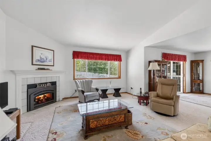 Living Room with Fireplace