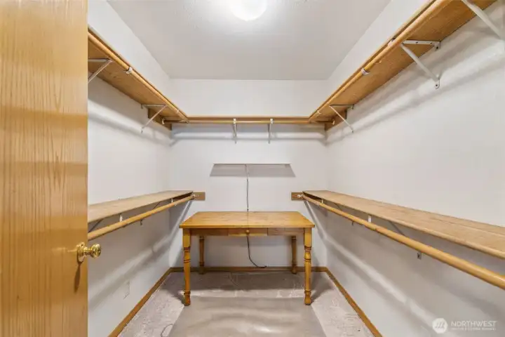 Primary Bathroom Walk-In Closet