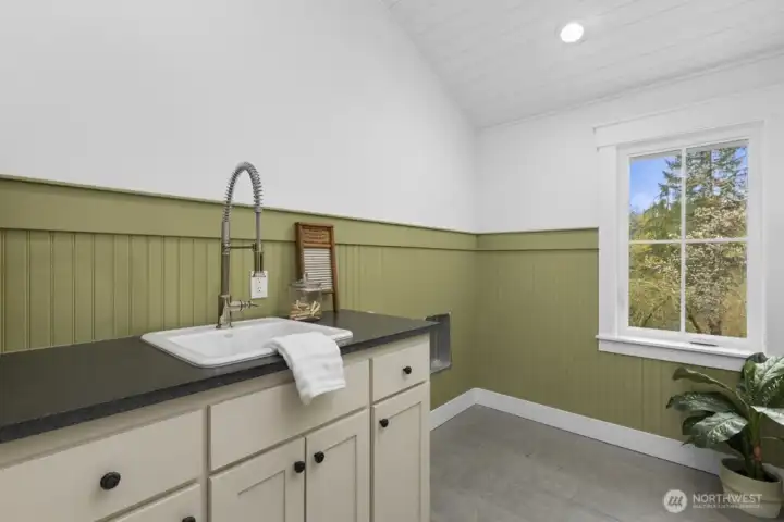 Even the utility room has character!