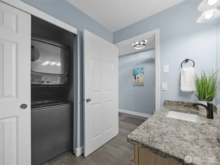 Half Bath with Laundry