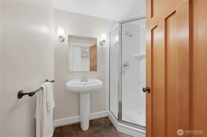 3/4 bathroom next to 1st bedroom
