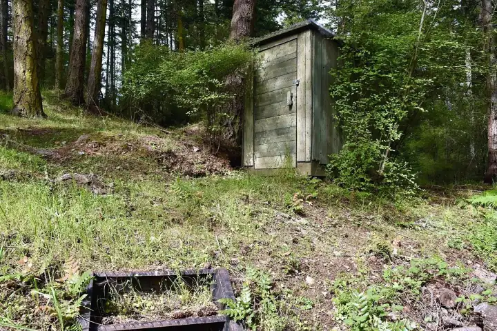 An outhouse is for temporary use while visiting.
