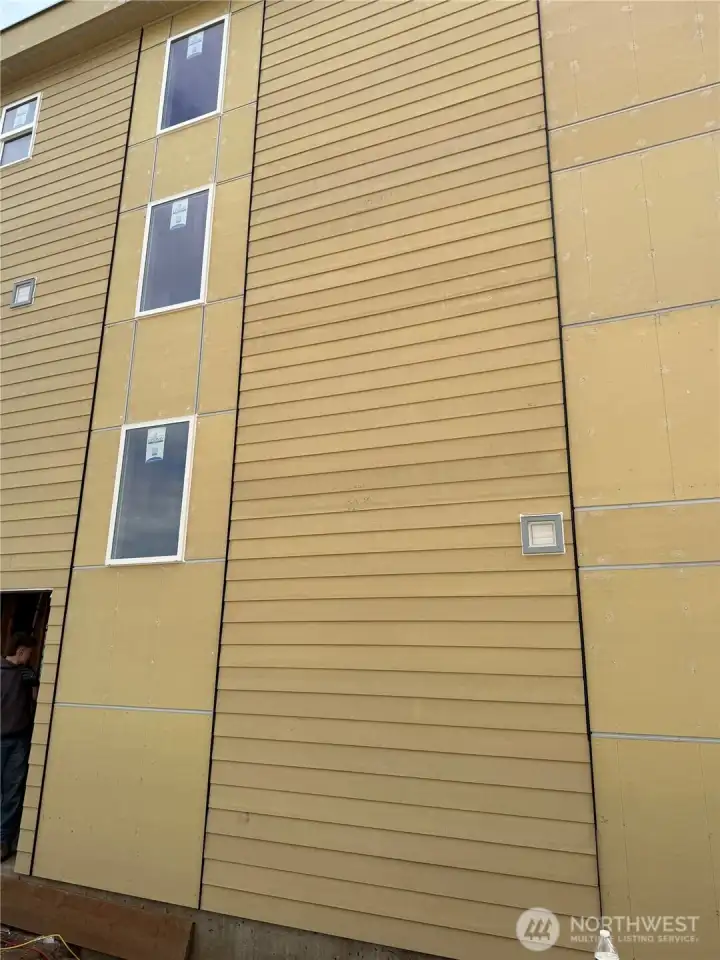 Cement board siding