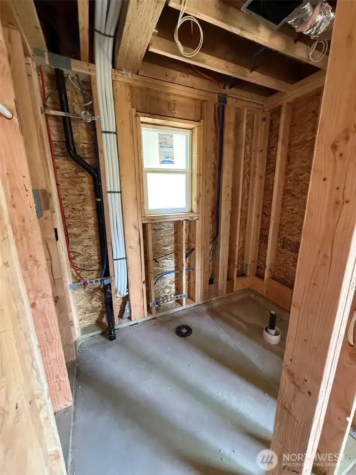 1st floor ensuite bathroom with curbless shower