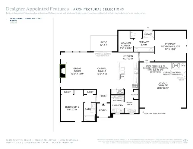 Lynx floor plan includes workspace