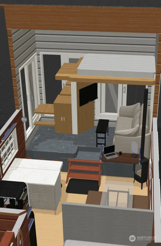 Seller renderings of potiential remodel.