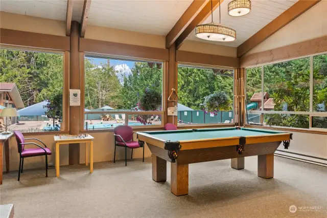 The Multi-Purpose Room features Pool, chess, checkers, ping pong and other activities!