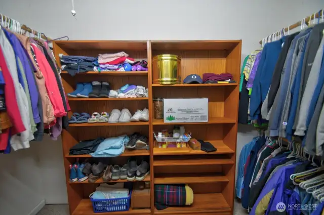 Large closet area.
