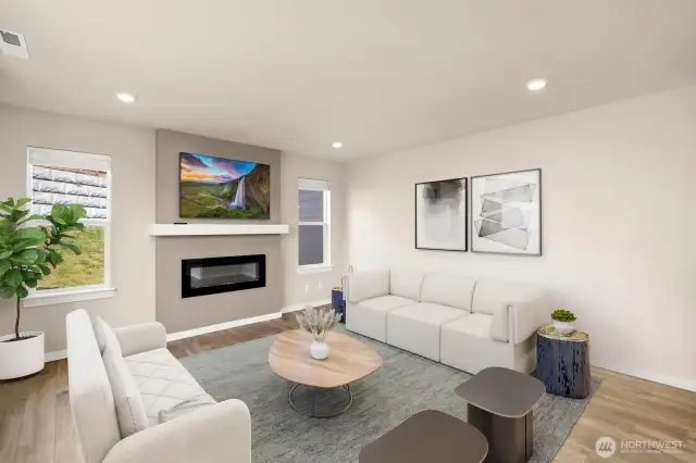 An all seasons, all pleasing comfortable space for many, a few or just you                                 virtually staged