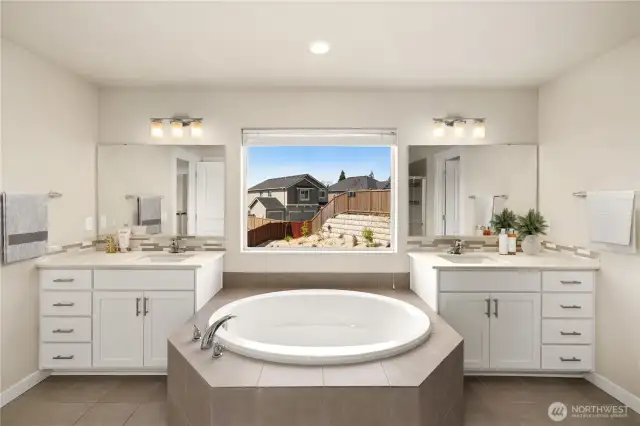 Just the place for personal pampering.                                                                                                                                                                                                                           virtually staged