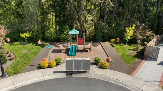It's just a short walk to the neighborhood playground.