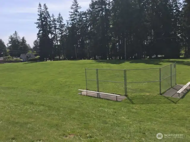 Ball field next to the tennis and basketball courts.  Ideal for so many activities.
