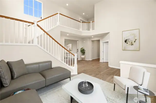Impressive designs and a versatile floorplan highlight this gorgeous home.                                 virtually staged