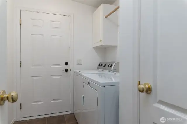 Separate laundry room
