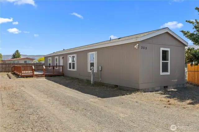 Front of home.