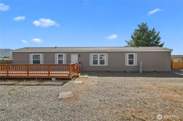 Side view of home.