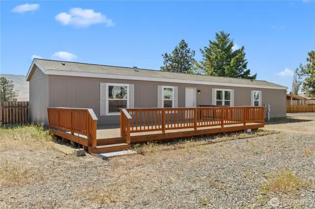 Side view of home.