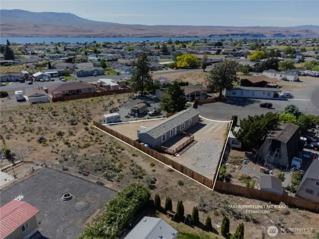 Aerial view of Lot.