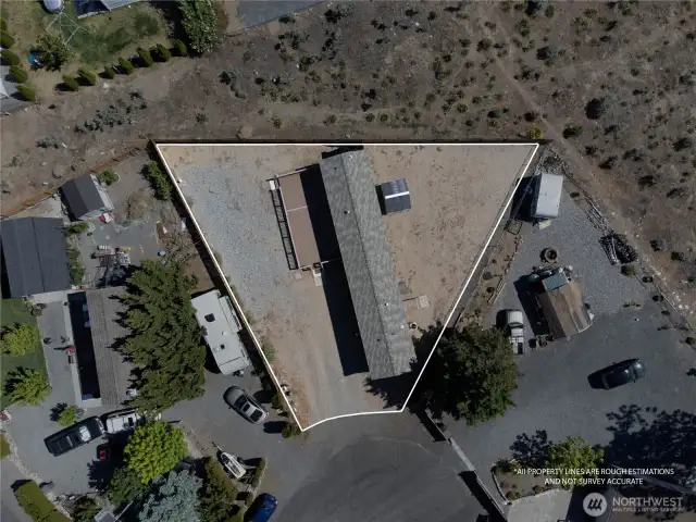 Aerial view of home.