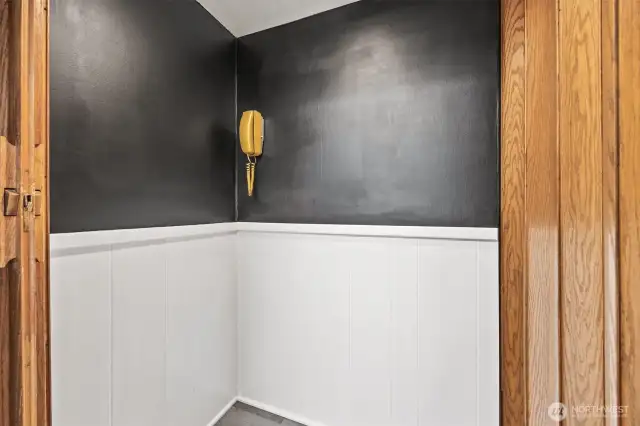 Elevator with chalkboard paint for grocery and To-Do lists :)