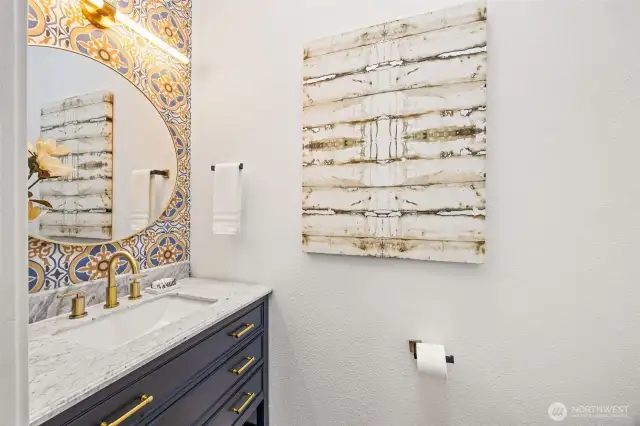 Main floor powder room