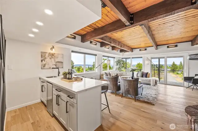 Lower level rec room/family room