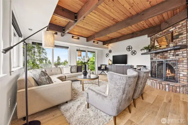 2nd Fireplace in lower level