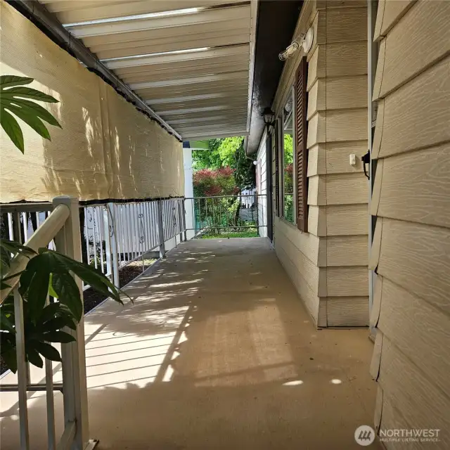Porch to Front Door Entrance - Westside of house.