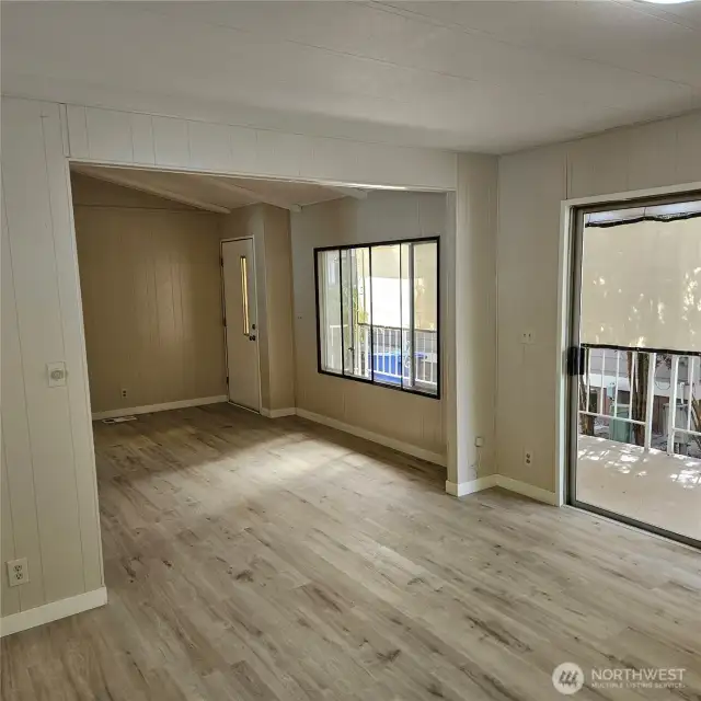 Dining Room looking towards Living Room and large Entry