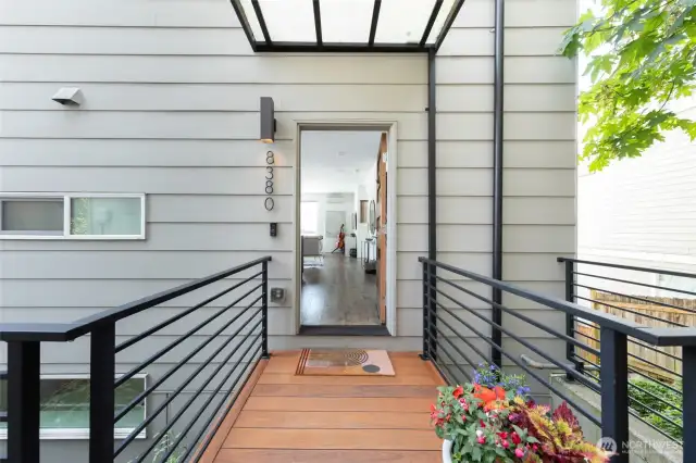 Step into a beautifully maintained entryway.